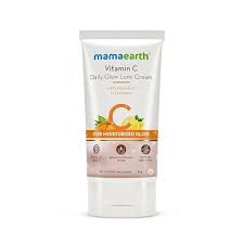 Mamaearth Vitamin C Daily Glow Lumi Cream with Vitamin C & Turmeric for Moisturizing Glow, Moisturizer with Highlighter - 30gm